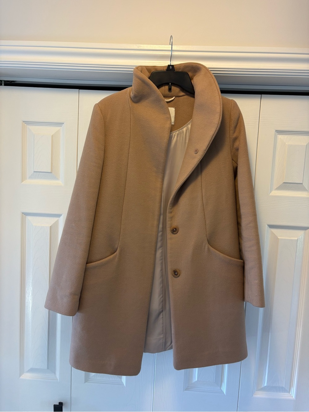 Wilfred (Aritzia) camel cocoon coat